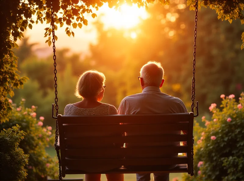 Older couple happily enjoying retirement.