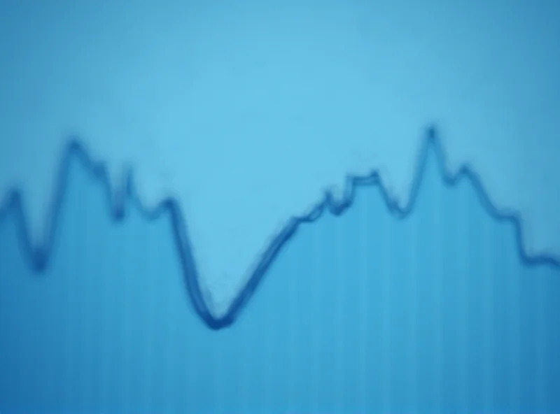 A stylized graph showing a downward trend, representing a projected loss. The graph is set against a backdrop of financial news headlines.