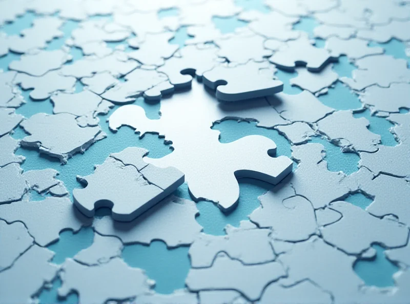 Conceptual image representing business strategy, with puzzle pieces fitting together.