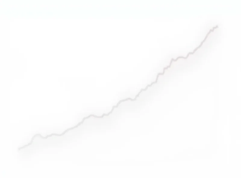 Graph showing increasing US trade deficit
