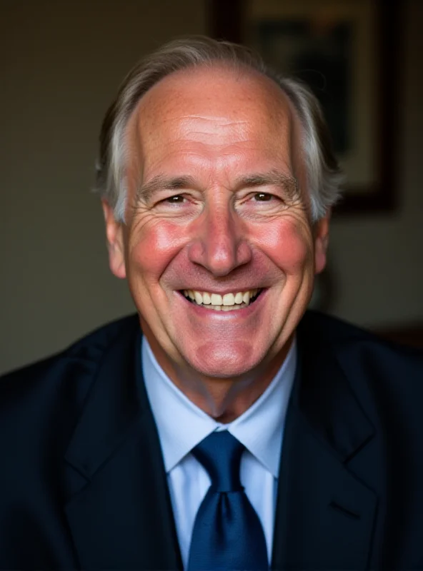 A close-up photo of Stephen Schwarzman smiling confidently, wearing a suit and tie.