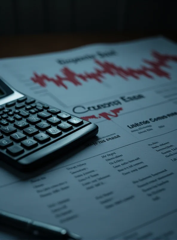 A close-up of a calculator and financial documents, symbolizing executive compensation and company losses.