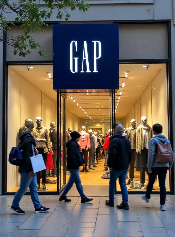 A Gap store storefront with mannequins displaying the latest fashion.