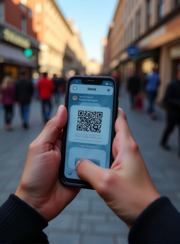 A person using a mobile phone to make a Pix payment.