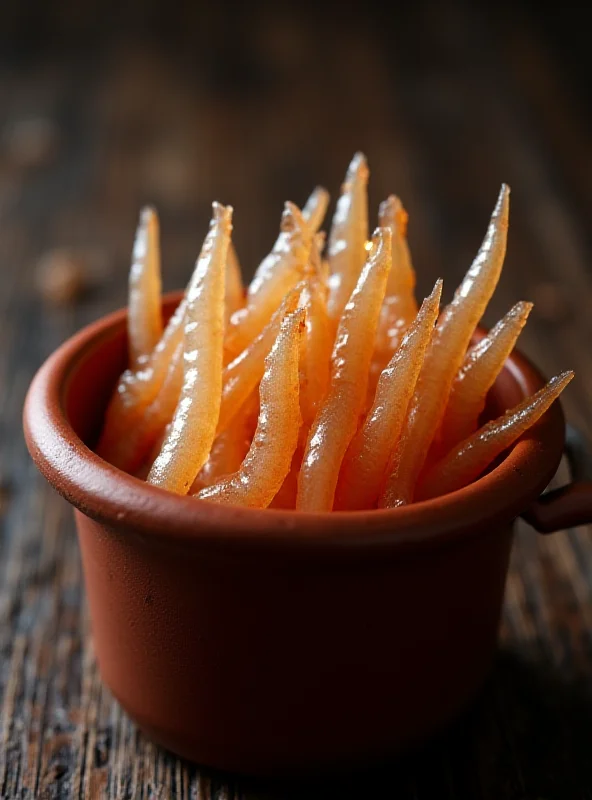 Close-up of angulas in a traditional clay pot, ready to be cooked.