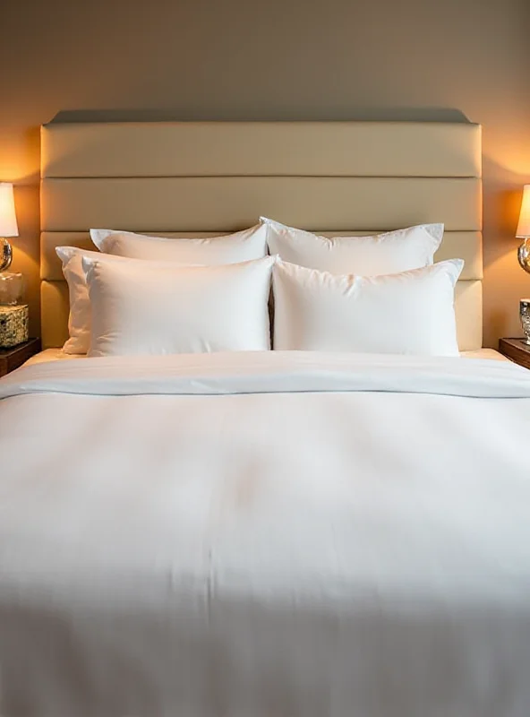 A luxurious queen size mattress with soft pillows and a comforter.