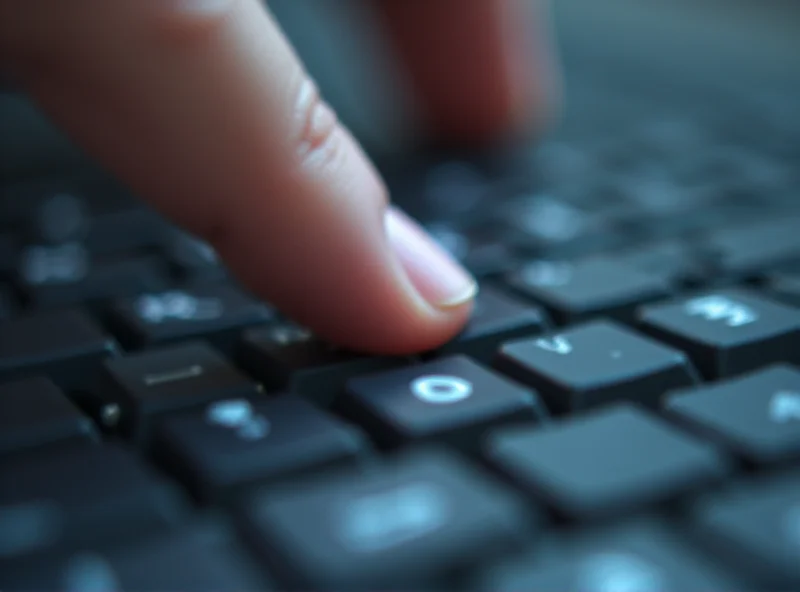 Close-up of a computer keyboard with a finger hovering over the number keys, symbolizing a typo.