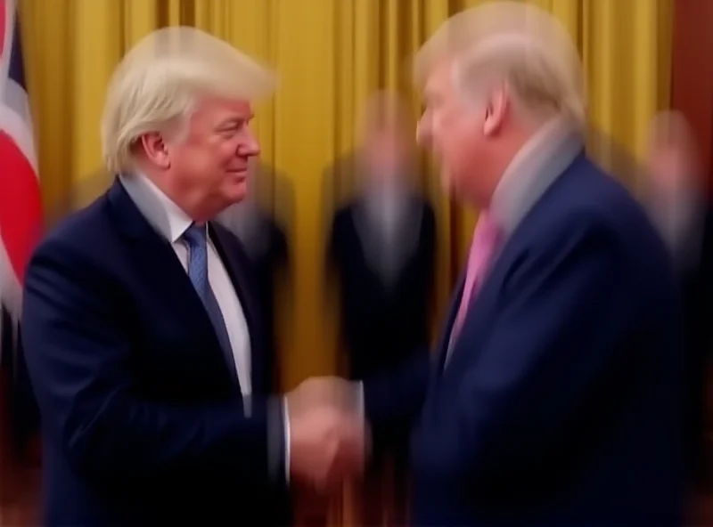 Boris Johnson and Donald Trump meeting at a summit.