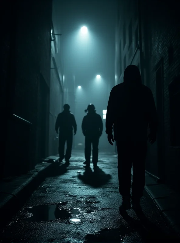 A dramatic, noir-style image representing a crime scene investigation.