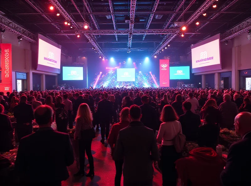 People enjoying a vibrant business event with colorful decorations and engaging activities.