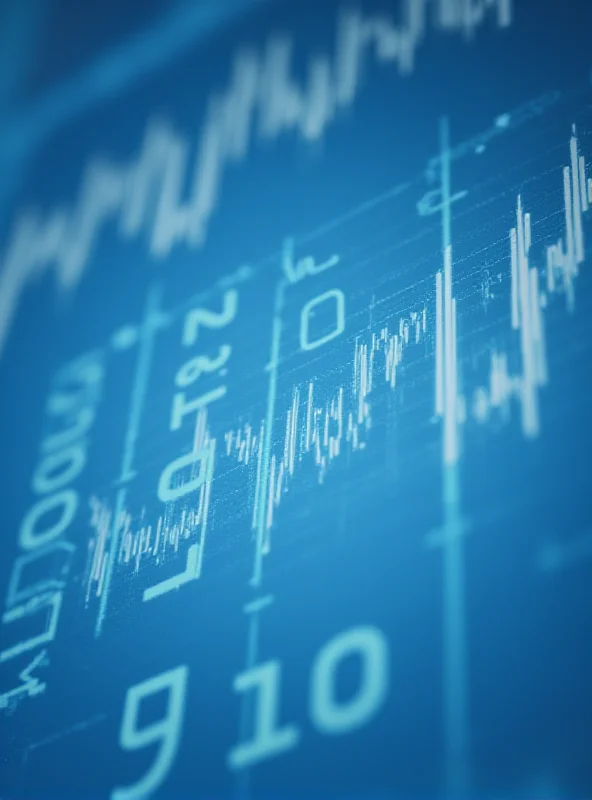 Abstract representation of an earnings call transcript with financial charts in the background