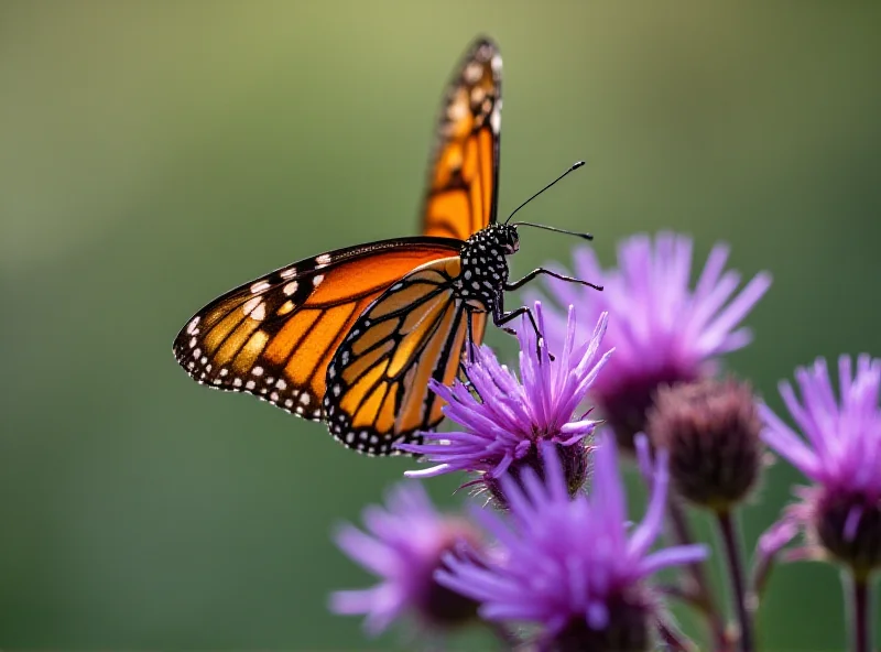 Monarch butterfly on a flower