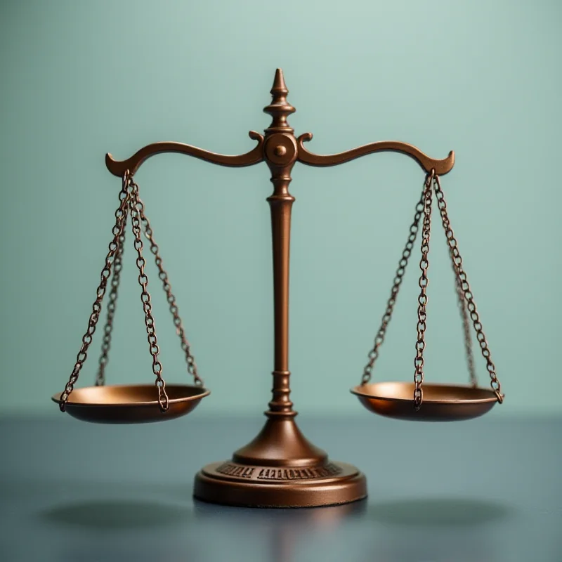 A stylized image of scales of justice with the ICC logo subtly incorporated into the background, representing the concept of fairness and the challenges the court faces in achieving it.