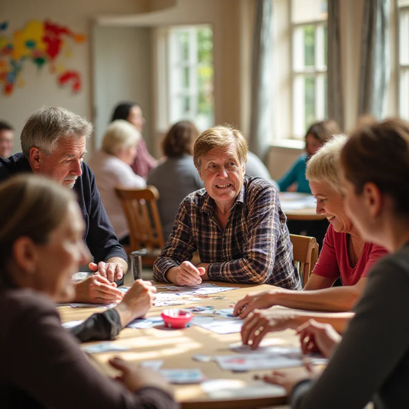 People enjoying time at a community centre