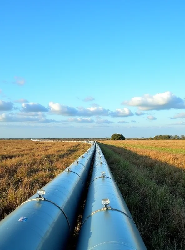 Image of a natural gas pipeline representing Tidewater's infrastructure.