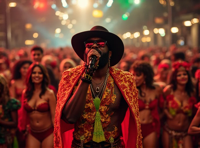 Carlinhos Brown performing at the Salvador Carnival