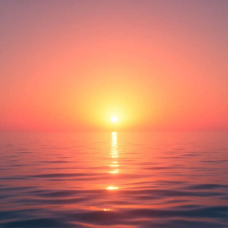 A hopeful sunrise over a calm sea, symbolizing resilience and finding peace after loss.