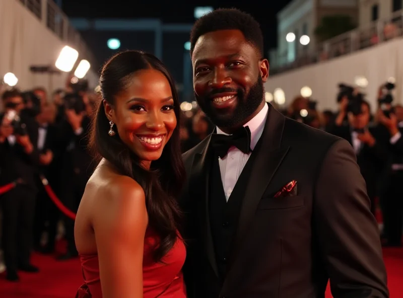 Gabrielle Union and Dwyane Wade smiling together at an event