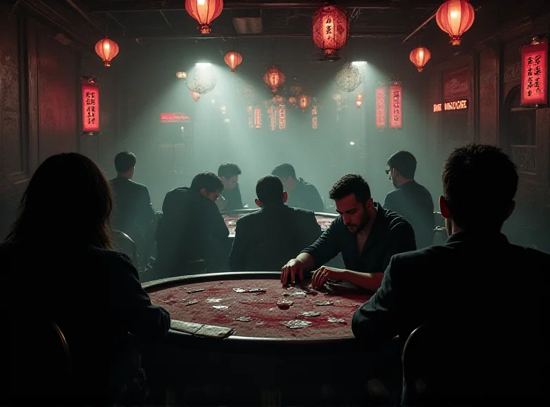 Image depicting a clandestine gambling scene in China