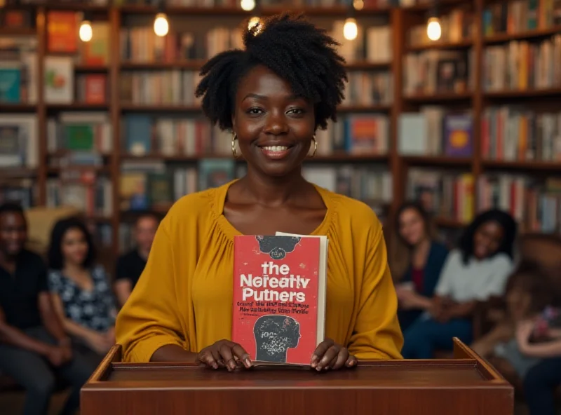 Danea Horn, author of Chronic Resilience, giving a reading at a bookstore.