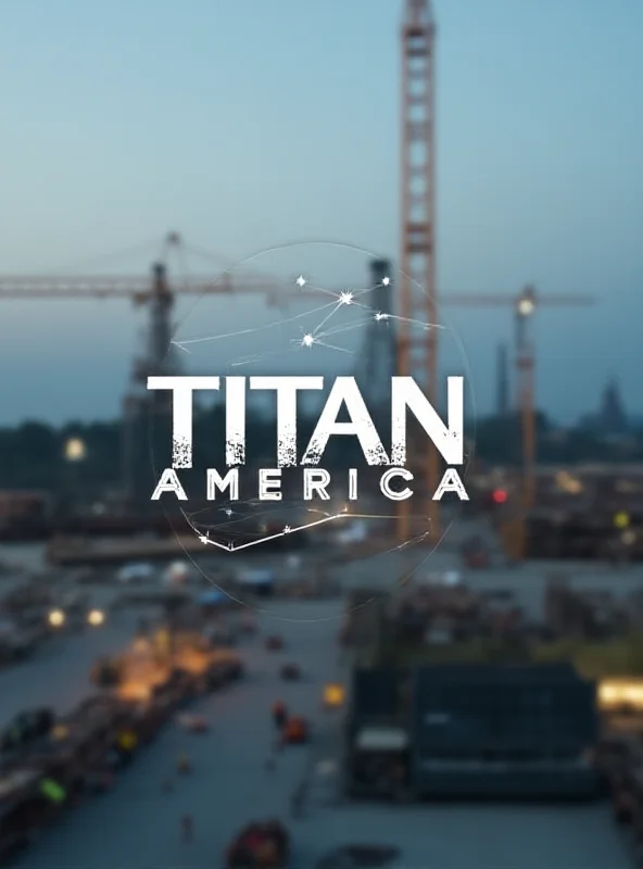 Image of the Titan America logo displayed prominently, with subtle background elements representing the construction industry.