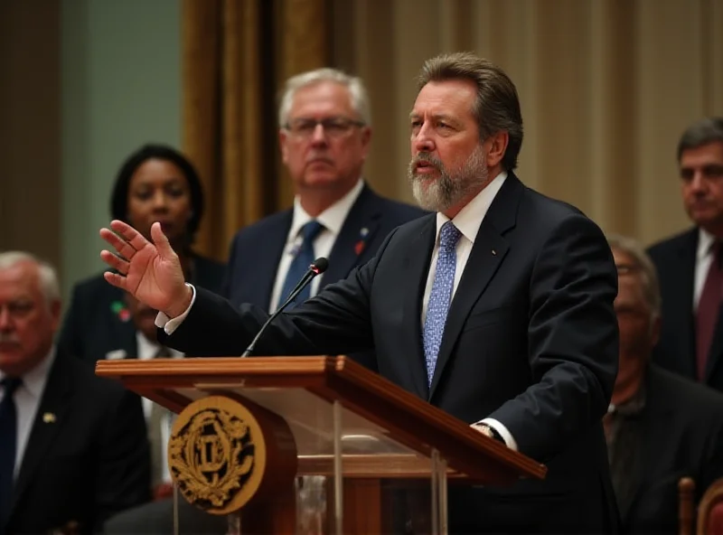 President Lula speaking at a BRICS summit, emphasizing climate action.