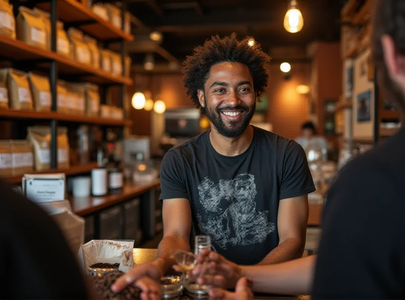 Jose Jijon working at Sey Coffee in Brooklyn