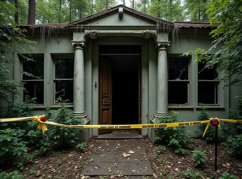 A damaged villa after a home invasion.