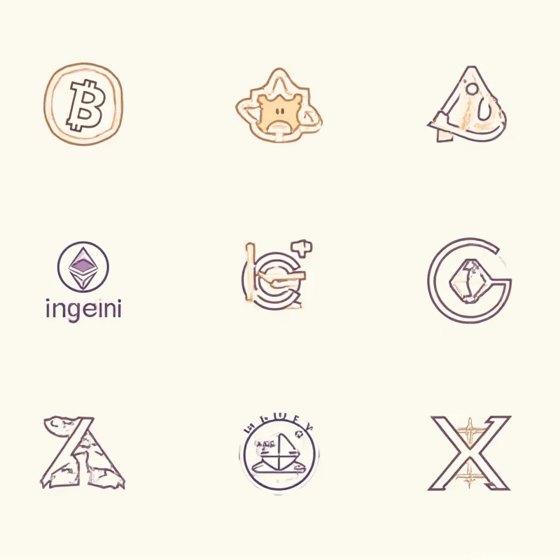 A collage of various cryptocurrency logos, including Bitcoin, Litecoin, Ethereum, Dogecoin, Shiba Inu, Cardano, and XRP.