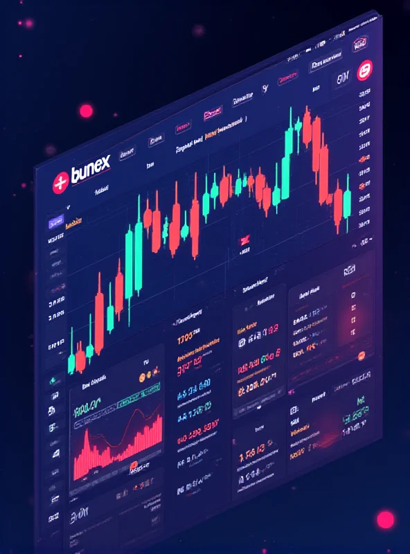 A stylized graphic of a trading interface, showcasing charts, graphs, and AI indicators, representing the Bitcoin +6A Bumex platform.