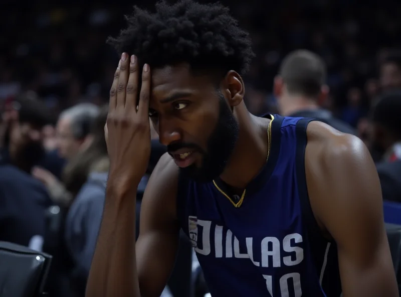 Anthony Davis sitting on the bench during an NBA game, looking frustrated.