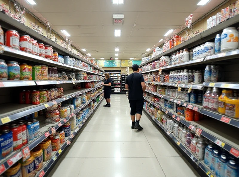 Empty supermarket shelves in Queensland as residents prepare for Cyclone Alfred