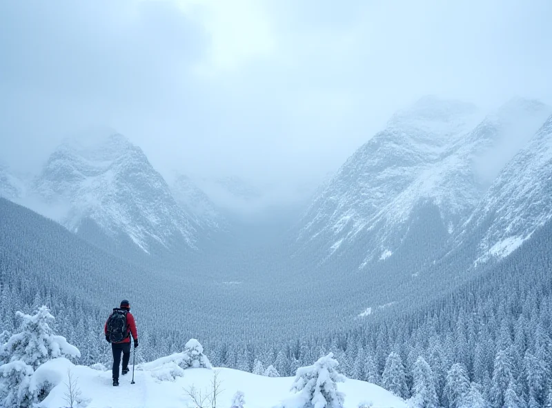 A dramatic landscape of the High Tatras mountains, covered in snow, emphasizing the scale and danger of avalanches.