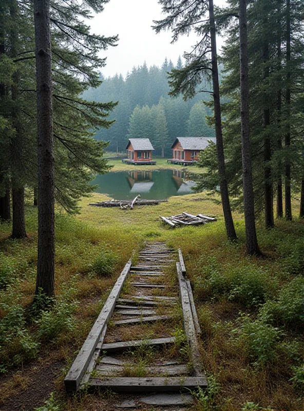 Image of a rural recreational facility in the Plzeň region, Czech Republic.