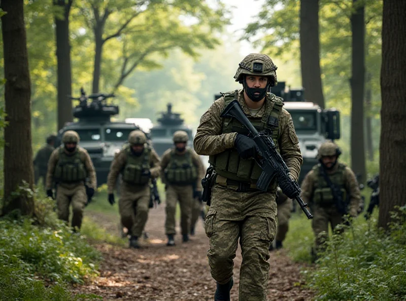 Czech soldiers participating in a military exercise, symbolizing the country's commitment to strengthening its defense capabilities.