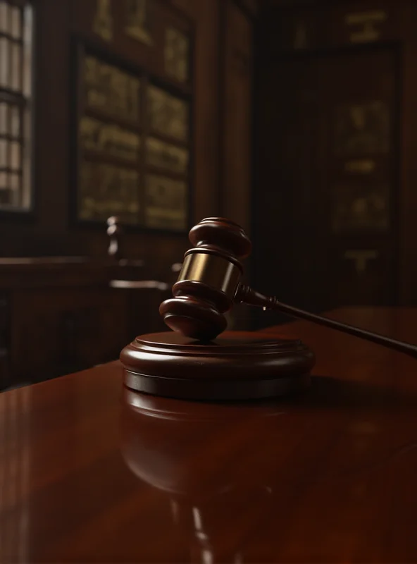 Gavel on a courthouse desk