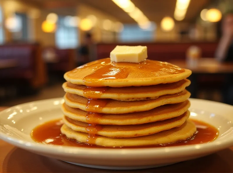 Stack of pancakes at IHOP