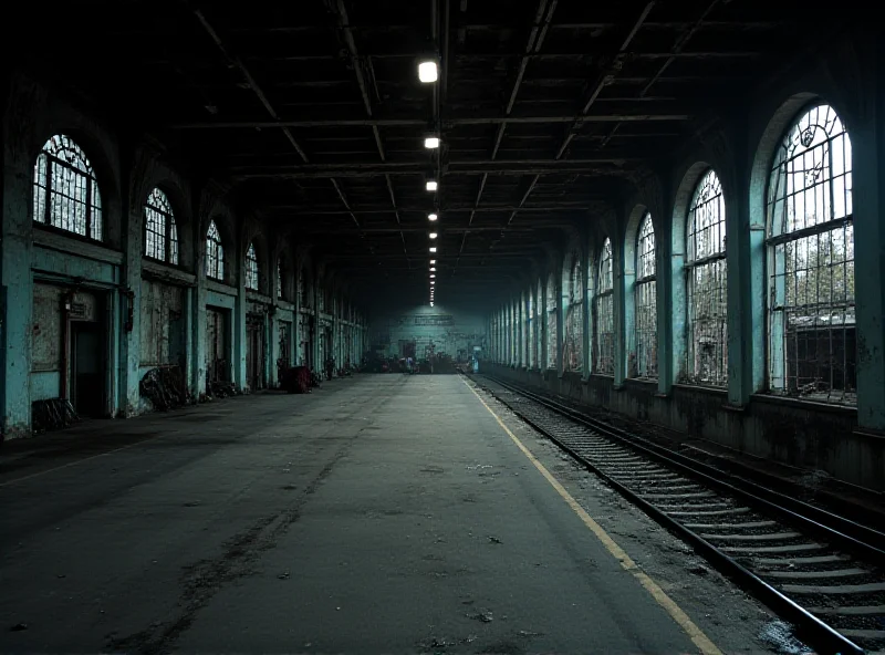 Empty train station in Neubrandenburg