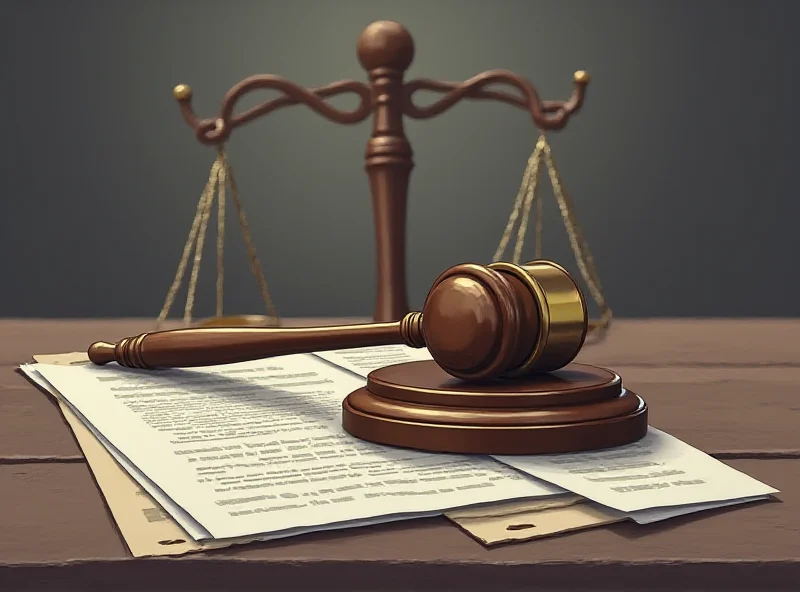 Illustration of legal documents and a gavel, symbolizing the indictment against Sean 'Diddy' Combs.