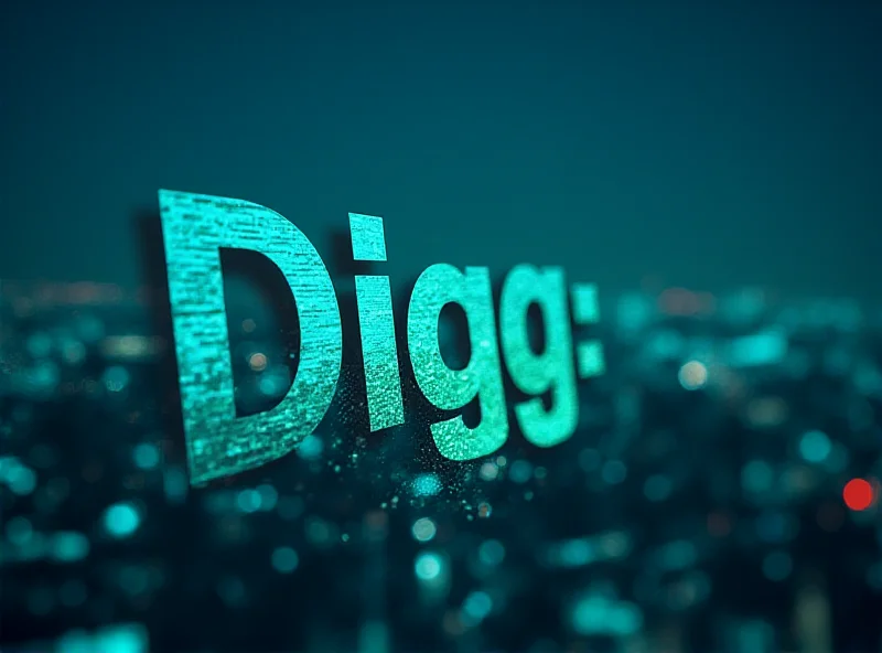 Image of the Digg logo with a futuristic AI overlay.