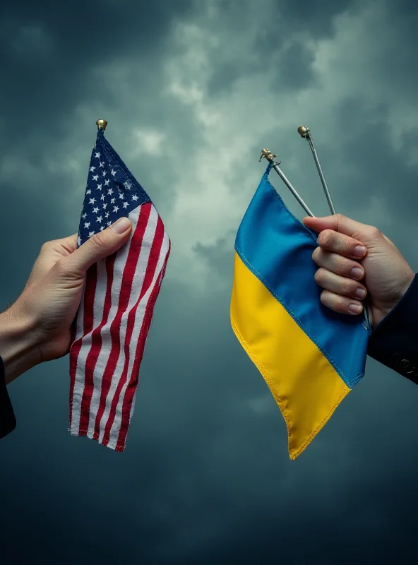 Image depicting strained relations between the US and Ukraine.