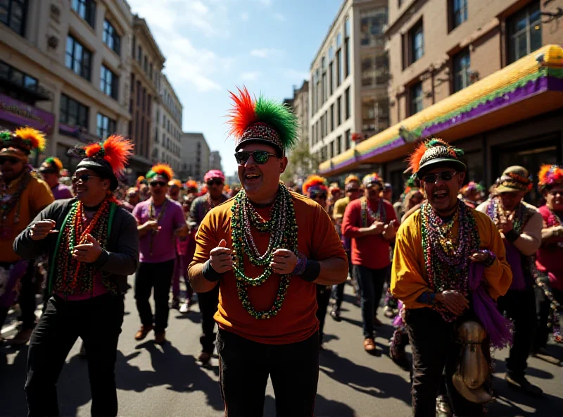 Mardi Gras parade in Oakland