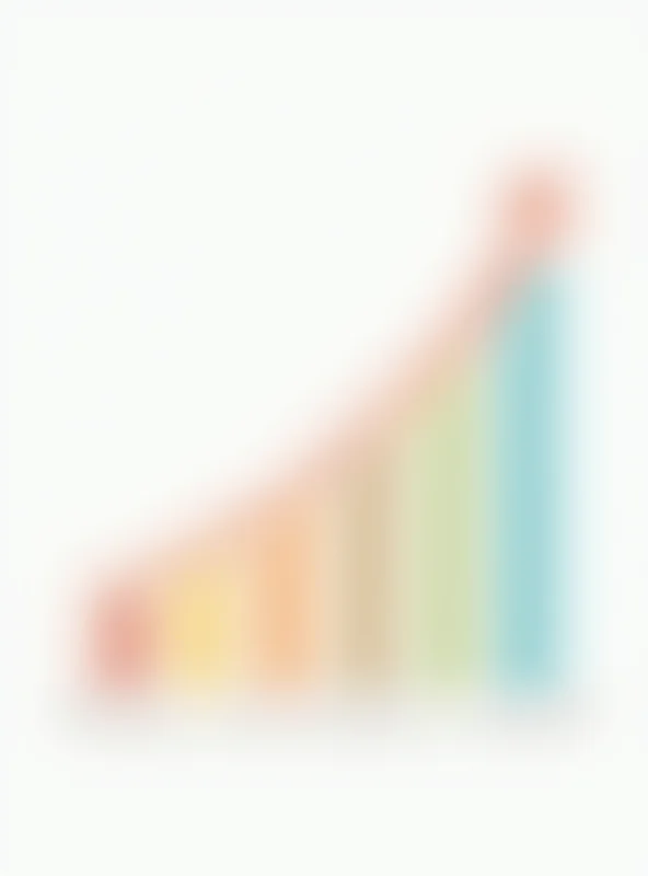 Graph showing upward trending financial data.