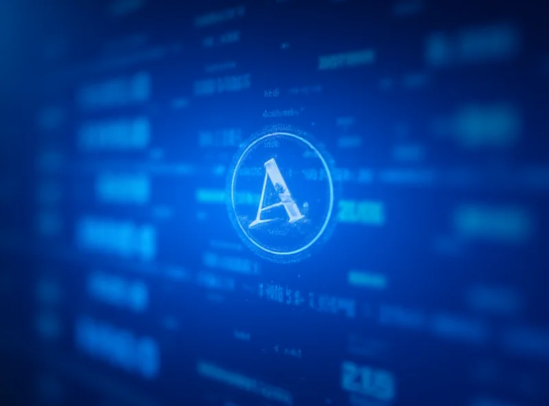 Illustration of stock market data with Alphabet Inc. logo