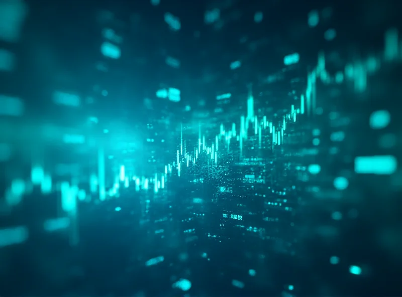 Abstract representation of financial charts and data streams