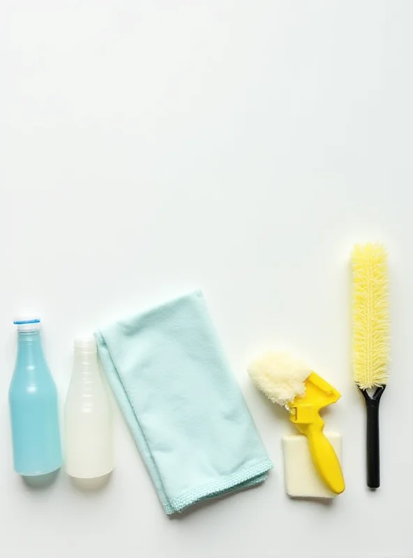 A collection of budget-friendly cleaning supplies.