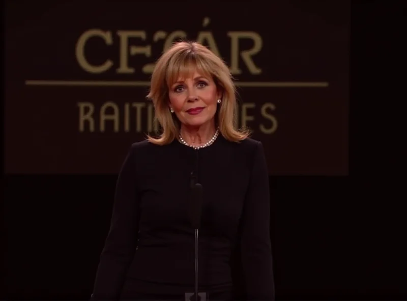 Catherine Deneuve presiding over the César Awards ceremony