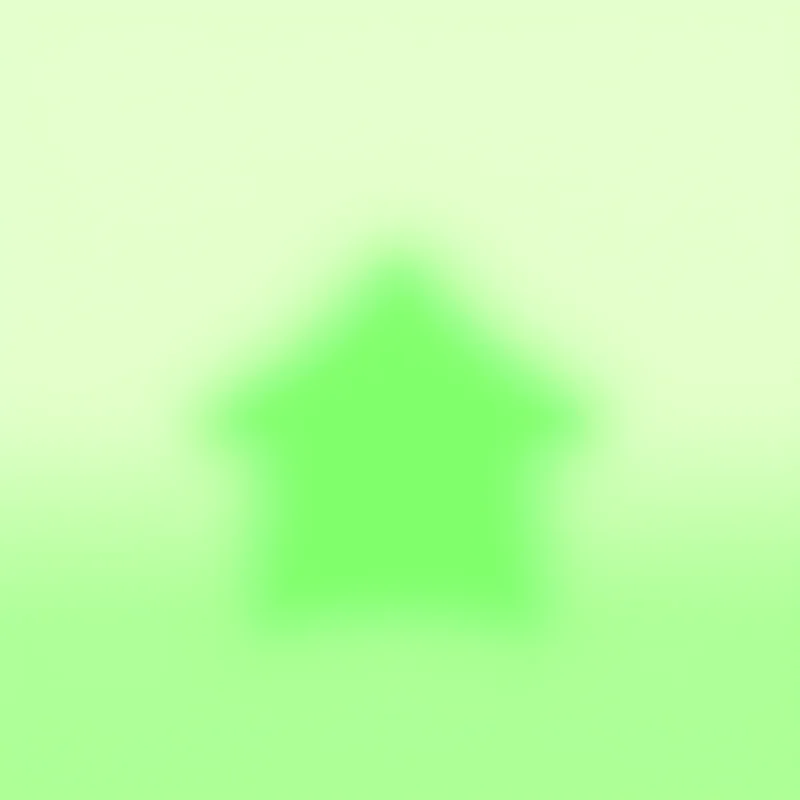 Abstract image representing energy savings, with a house silhouette and green leaves.