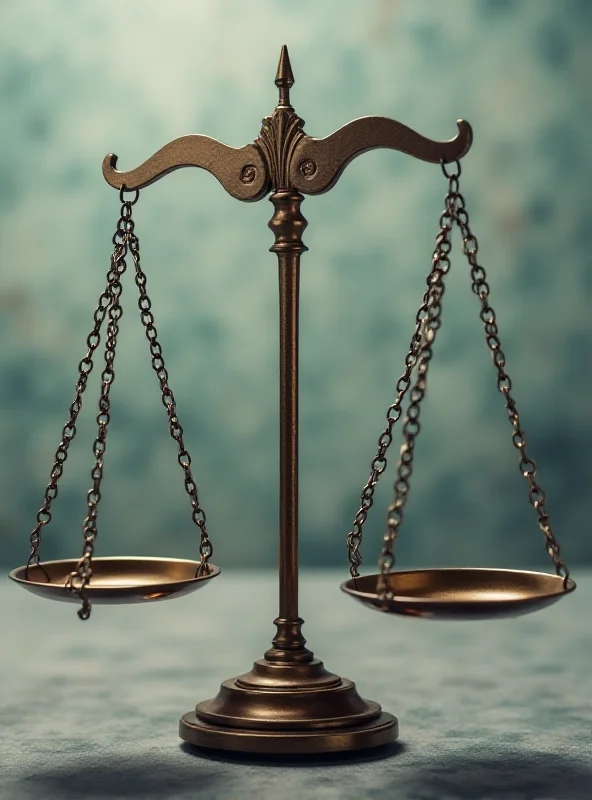 Scales of justice with a noticeable imbalance, symbolizing a two-tier justice system.