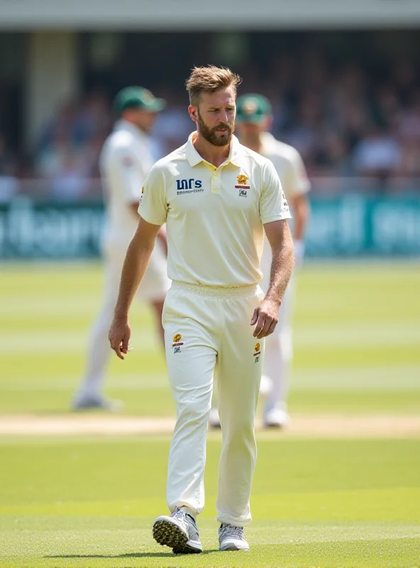 Phil Salt looking disappointed after being dismissed during a cricket match.